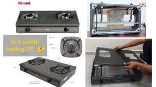 Rinnai table top Gas Burner  Installation  Unboxing amp Review [upl. by Engeddi]