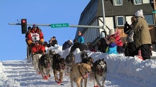 Watch Close finish in Alaska Iditarod race [upl. by Aromas]