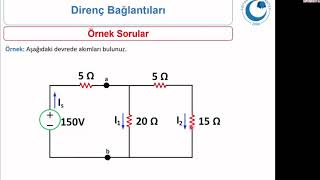 Dirençlerin Seri ve Paralel Bağlanması [upl. by Daven]