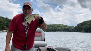 Just Catching Some Fish on a Windy Day June 26 2023 Leesville Lake Ohio ￼ [upl. by Nawiat363]