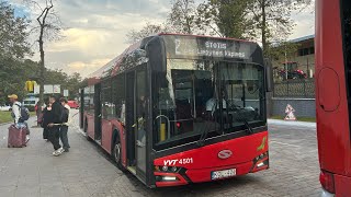 Vilniaus transportas 2 autobusas Oro uostasAirport  Vikingų g  Liepynės kapinės  Stotis [upl. by Woodhouse]