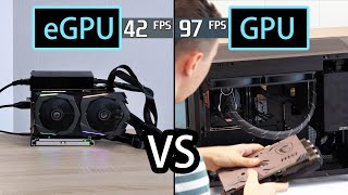 How much performance do we lose by connecting an eGPU with a Thunderbolt port RTX 4090 [upl. by Dempsey842]