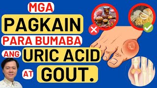 Mga Pagkain Para Bumaba ang Uric Acid at Gout By Doc Willie Ong [upl. by Arak]