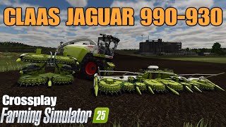 CLAAS JAGUAR 990930  FS25 Crossplay Mod [upl. by Jeralee703]