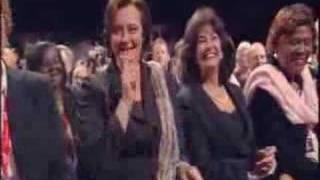 Cherie Blair rudely sings over Gordon Browns speech [upl. by Oramlub807]