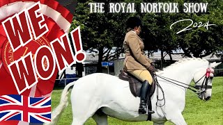 WE WON ROYAL NORFOLK SHOW WINNER RIDING HORSE CLASS [upl. by Athey]