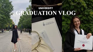 COLLEGE GRADUATION VLOG grwm ceremony chats about school [upl. by Bikales]