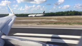 Interjet stunning takeoff from cancun a321 [upl. by Yllut]