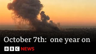 One year after October 7th Israel steps up its offensive in Lebanon  BBC News [upl. by Icyac445]