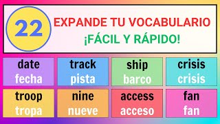 22Expande tu vocabulario en inglés con estas palabras clave [upl. by Brianne841]