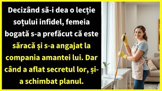 Decizând săi dea o lecție soțului infidel femeia bogată sa prefăcut că este săracă și sa angajat [upl. by Perren698]