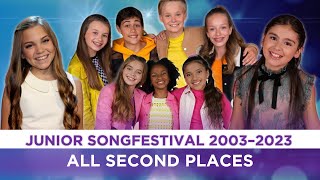 🇳🇱 Junior Songfestival 20032023  All Second Places [upl. by Langer146]