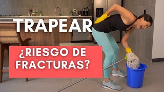 ❌ TRAPEAR con OSTEOPOROSIS ✅ Entrena cómo trapear correctamente para prevenir fracturas vertebrales [upl. by Lindner]