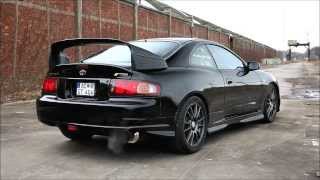 1994 Toyota Celica GT4 GTFOUR ST205 JSpec  Exhaust Sound Blitz NürSpec decat  Good quality HD [upl. by Ellord]