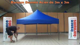 Montage 1 minute dune tonnelle 3x3m  France Barnums [upl. by Misab]