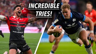 32 Unbelievable Rugby Tries in 2023  Impossible to Forget [upl. by Nilyac]