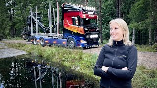 HON STARTADE EGET ÅKERI 🚛🌲🪵 [upl. by Domeniga]