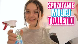 SPRZĄTANIE MOJEJ TOALETKI 🧼 CLEAN WITH ME  VLOG  MISIA i JA [upl. by Ariaek948]