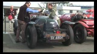 Starting a Blower Bentley at 2010 VSCC Spring Start [upl. by Nwahsar]