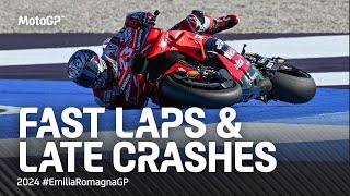 Crashes galore in the last 5 mins of MotoGP Practice 💥  2024 EmiliaRomagnaGP [upl. by Anni]