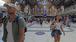 London Liverpool Street Station 🚉 • 4K 60FPS [upl. by Deth]