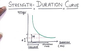 STRENGTH DURATION CURVE  NERVE MUSCLE PHYSIOLOGY  MBBS  1ST YEAR [upl. by Ynneg604]