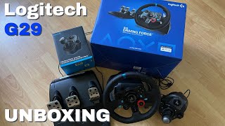 Logitech G29 Driving Force steering wheel for a PS4 2021  Unboxing [upl. by Pierrepont]