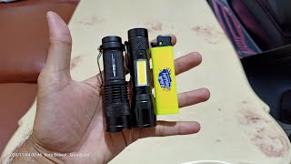 REVIEW COMPARE PERBANDINGAN ANTARA SENTER MINI LED USB amp TAFFLED TAFWARE POCKETMAN MANA LEBIH TERANG [upl. by Auqinat]