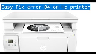 How to fix error 04 on Hp mfp m130a Printer [upl. by Feucht373]