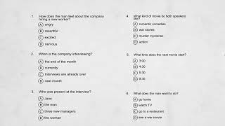 TOEIC Test  The Short Convo Section  Lesson 2  The Practice [upl. by Godewyn]