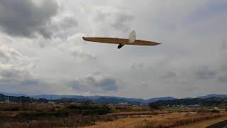 土手ソアリング DreamFlight Alula ＆ Hawk 1m mini DLG slope soaring [upl. by Arrak493]