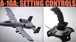 A10A Warthog Setting Joystick HOTAS Controls  DCS WORLD [upl. by Ferrel]