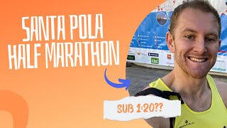 Santa Pola Half Marathon  Sub 120 Half Marathon  Warm weather training  Torrevieja [upl. by Kylander]