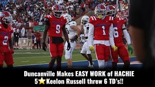 ARE KEELON RUSSELL amp DAKORIEN MOORE THE BEST HIGHSCHOOL DUO OAT  Dville vs Hachie  TXHSFB [upl. by Aicile67]