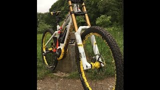 Haibike Downhill PRO 2016 die ersten Meter im Wald [upl. by Nickolai]