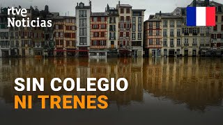 FRANCIA Las PEORES INUNDACIONES en el SUR y CENTROESTE en 40 AÑOS  RTVE Noticias [upl. by Yrkcaz]