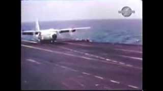 USS Forrestal C 130 Hercules Carrier Landing Trials22 [upl. by Verina280]