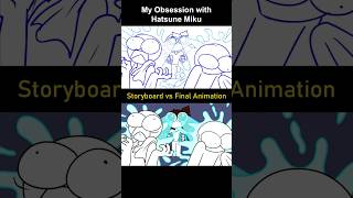 Storyboard vs Animation Hatsune Miku shot 23 [upl. by Leicam487]