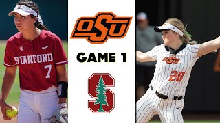 Oklahoma State 10 vs Stanford SOFTBALL GAME 1 HIGHLIGHTS [upl. by Elwaine]