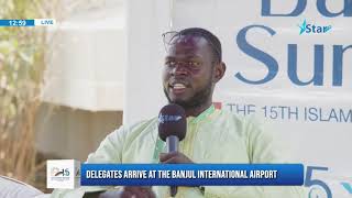 DELEGATES ARRIVE AT THE BANJUL INTERNATIONAL AIRPORT [upl. by Auqinot]