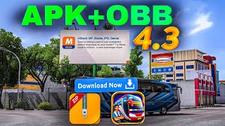 UPDATE APK  OBB BUSSID V43  How To Set Up Apk Obb File In Bus Simulator Indonesia 43 [upl. by Ahtreb]