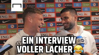 quotDöner und Ayranquot 🥙 Legendäres Interview von Undav und Kimmich 😂  Niederlande 22 Deutschland [upl. by Thamora]