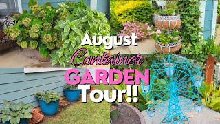 August 2024 Container Garden Tour The Texas HEAT is on northtexasgarden [upl. by Parrish]