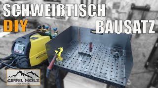 Schweißtisch Bausatz selber bauen  Wie gut ist ein günstiger Lochtisch Schweißtisch DIY Weldinger [upl. by Ecined463]