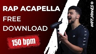 Rap Acapella 150bpm  Download FREE Vocals quotWAITquot [upl. by Haig361]