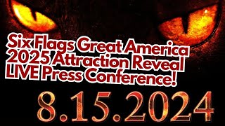 Six Flags Great America 2025 Roller Coaster PRESS CONFERENCE LIVE [upl. by Bat763]