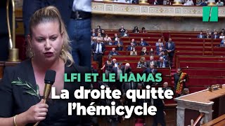 La droite quitte l’Assemblée nationale avant l’intervention de Mathilde Panot [upl. by Ott]