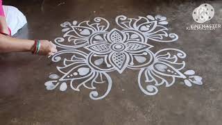 Gurubara jhoti chita for Laxmi Puja 🌼 Jhoti art 🌷 jhotilaxmipuja jhotirangoli [upl. by Adnuhsat537]