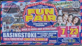 Basingstoke Fun Fair  June 2024 [upl. by Aicinad]