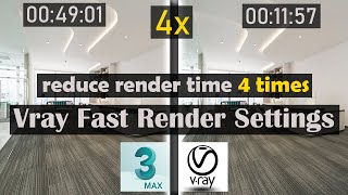 Vray Fast Render Settings In 3ds Max  How To Reduce The render Time In 3dsmax Using Vray 5 [upl. by Names]